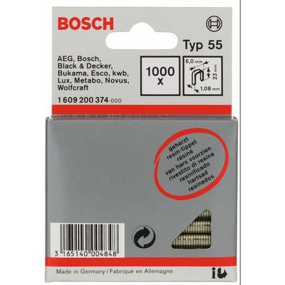 BOSCH spony typ 55, 23/6mm 1000ks 1609200374 – Zboží Dáma