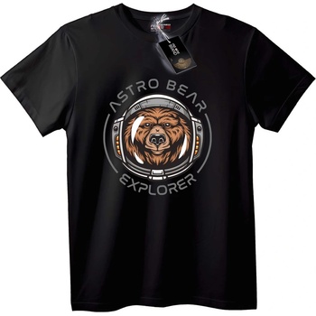 NOONEBRAND Тениска Космонавт Мечка Изследовател - 2XL, White