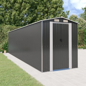 HABA Градинска барака антрацит 192x772x223 см поцинкована стомана (V3147456)