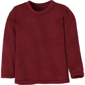 disana Детски вълнен пуловер disana Kid's Strick-Pullover Wool jumper - Cassis - размер 110/116 (EU) (704-5489-0213)
