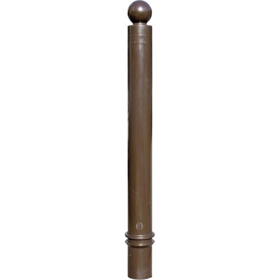 Flexibilní sloupek k zabetonování, výška 1130 (930) mm, pr.100 mm, kulatá hlavice – hnědá