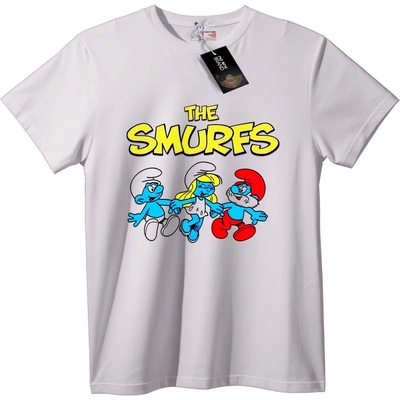 NOONEBRAND Тениска The Smurfs - 7XL, Black