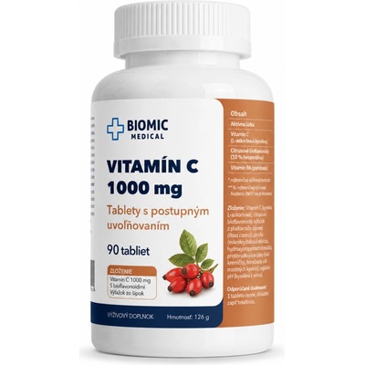 Biomic Medical Vitamín C so šípkami 1000 mg 1x90 tabliet