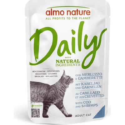 Almo Nature Daily Menu treska a krevety 70 g