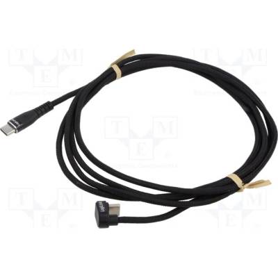 Logilink CU0191 USB 2.0, USB A vidlice,USB C vidlice, 2m, černý