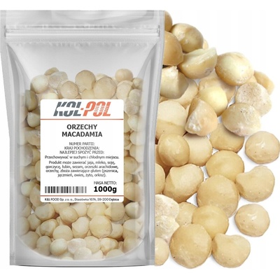 Kol-pol Makadamové orechy celé orechy 1000 g