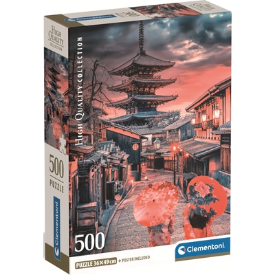Clementoni Пъзел Clementoni от 500 части - Вечер в Киото (35599)