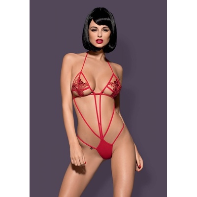 Erotické body Luiza teddy Obsessive Červená – Hledejceny.cz