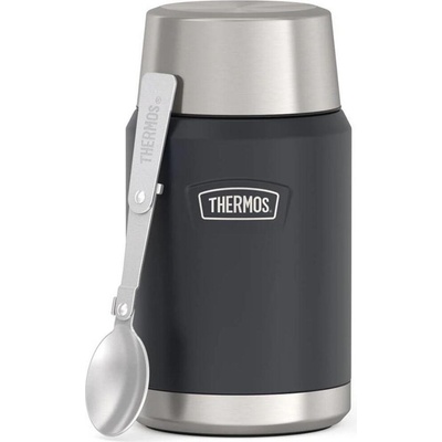 Thermos Icon Термос за храна със сгъваема лъжица, 710 мл, тъмносив, 2 ел (173090)