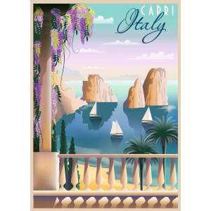Ravensburger - Puzzle Poscard from Capri - 1 000 piese