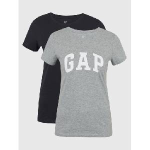 GAP Тениска с лого 2 бр. GAP GAP | Siv | ЖЕНИ | XXS