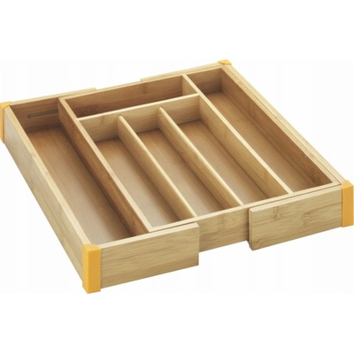 Maximex Organizér na příbory BAMBOO, nastavitelný, 25,5 - 38 x 36 x 5 cm