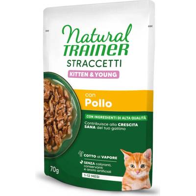 Natural Trainer Straccetti Kitten & Young proužky v omáčce kuřecí 56 x 70 g