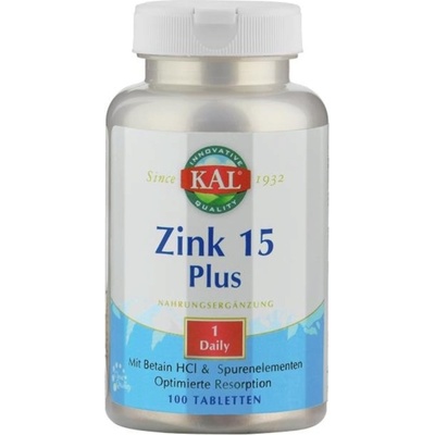 KAL Цинк 15 Плюс - 100 таблетки