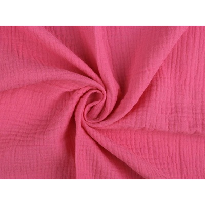 Mušelín / dvojitá gázovina Varianta: 11 (42) pink, Balení: 1 m