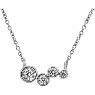 Eppi Moderný strieborný prnáhrdelník ívesok s lab-grown diamantmi N49284