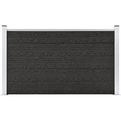 vidaXL Zahradní plot dřevoplast 180 x 105 cm šedý