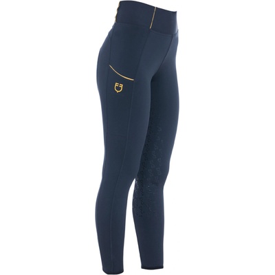 Equestro Dámske jazdecké legíny s gripom NAVY Navy