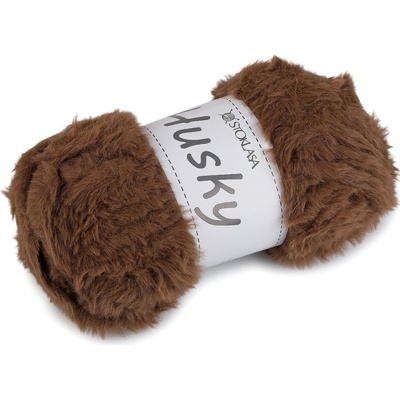 Pletací příze Husky 100 g hnědá kávová 1 ks