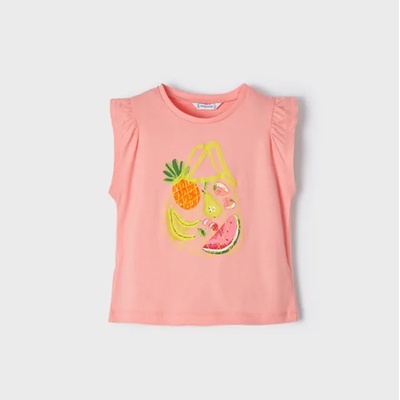 MAYORAL Потник за момиче в розово с плодове за момиче Майорал