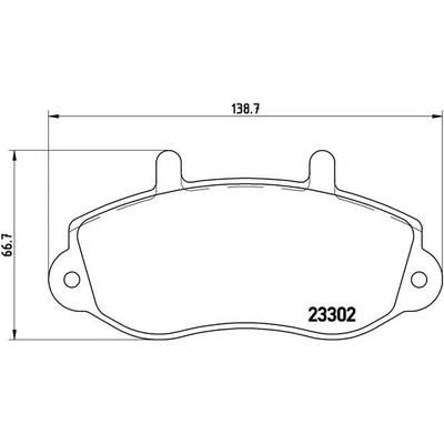 Sada brzdových platničiek, vždy 4 kusy v sade BREMBO P 68 025 (P68025)
