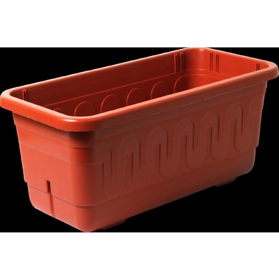 Plastkon Samozavlažovací Truhlík FANTAZIE teracota 80 x 19 x 18