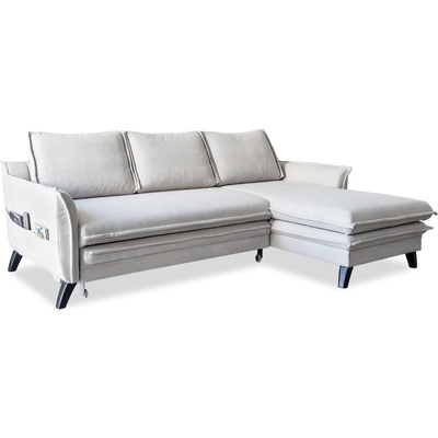 Miuform Светлобежов ъглов разтегателен диван, десен ъгъл Charming Charlie - Miuform (Charming Charlie 2QL-LCBKR lin1)