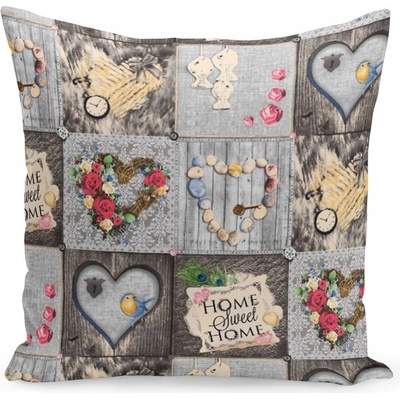 Prehozynapostel Hnedá s domácimi vzormi 4545 MARJMD-131_461 45 x 45 cm