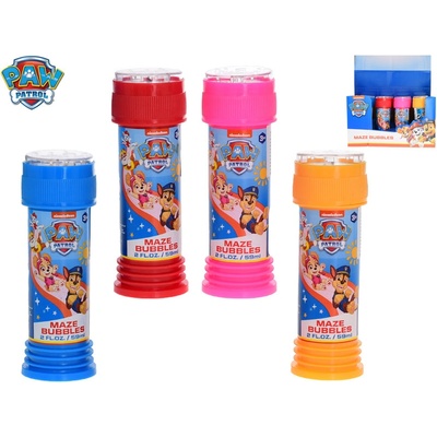 Paw Patrol bublifuk 11cm s labyrintem červená