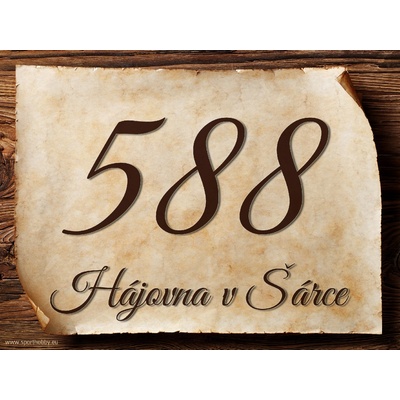 Cedulky sport hobby Cedulka domovní s číslem a ulicí/CD2019 Velikost: 27x20 – Zboží Mobilmania