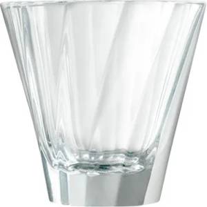 LOVERAMICS Urban Glass 180ml чаша за капучино с усукана форма