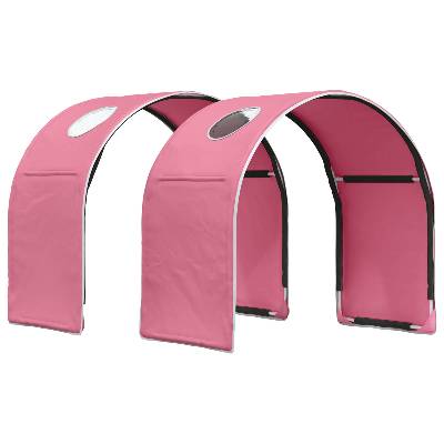 Леглов тунел 2 pcs Розово 211 x 52, 5 x 2 см Полиестер (893705)