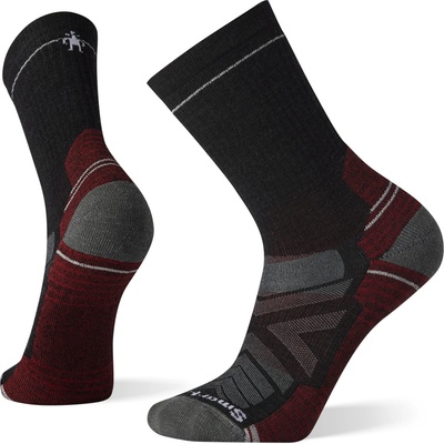 Smartwool pánske ponožky Performance Hike Light Cushion Crew sivá/červená