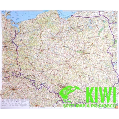 Freytag & Berndt nástěnná mapa Polsko 1:750 000 - lišta, 104x87 cm