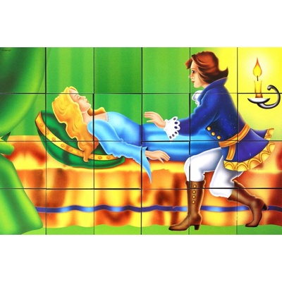 ADAMIGO Obrázkové kostky Pohádky, 24 kostek