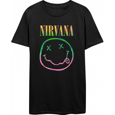 Nirvana tričko Sorbet Ray Smiley Black