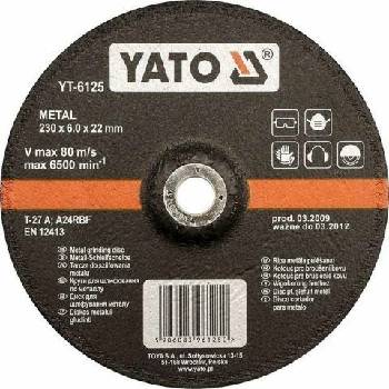Yato Kotouč 125 x 8,0 mm YT-6126