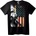NOONEBRAND Тениска с патриотична дама с оръжие - 2XL, Black