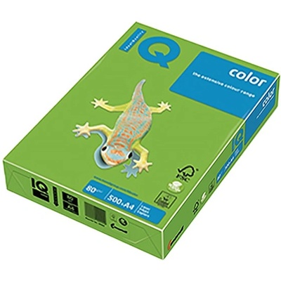 Mondi Цветна копирна хартия IQ Color A/4 80 g интензивно лайм зелено MA42 500 листа/пакет IQC480/I/MA42 (IQC480/I/MA42)