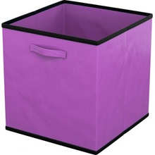 Intirilife 6x skládací látkový úložný box 26,7 x 26,7 x 28 cm fialová