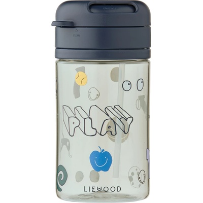 LIEWOOD Детска бутилка за вода Liewood Kid's Pavia Tritan Straw Cup 500 Water bottle - Play / Dusty Peppermint - размер 500 ml (533-2531-0211)