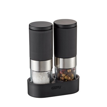 Gefu Комплект солница и пиперник Gefu, 2 части, пластмаса, черен, 7 см (G-34621) (G-34621)