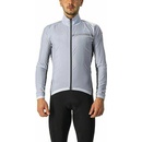 Cyklistické vetrovky a vesty Castelli Squadra Stretch jacket strieborná šedá