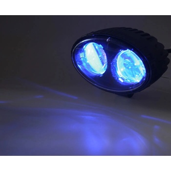 PROFI LED výstražné bodové světlo 10-48V 2x4W modré 143x122mm, R10
