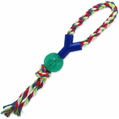 DF DENTAL MINT míček házecí s provazem Y zelený 5 x 38 cm