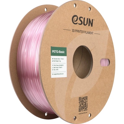 eSUN PETG-Basic Translucent Light Pink - 1, 75 mm / 1000 g (PETG-Basic175T-QP1P1)