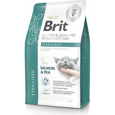 BRIT Grain Free Veterinary Care Cat Sterilized Salmon 2 kg
