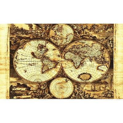 Obraz na plátně mapa světa 223O1, 100 x 75 cm, IMPOL TRADE