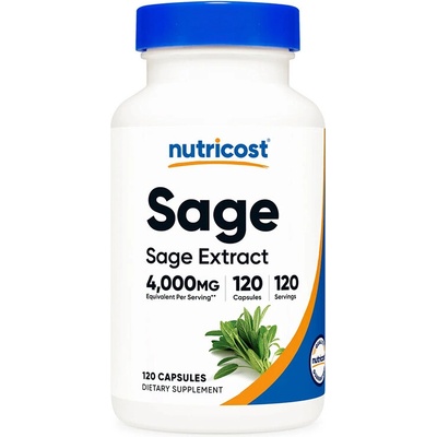 Nutricost Салвия (градински чай) 400 mg 120 капсули | Nutricost (57650 (800101) NC)