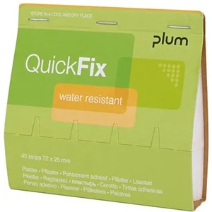 Plum Превръзка за рани "Quick Fix", 45 броя, водоустойчива, PLUM 5511/GANPL5511 (5511/GANPL5511)